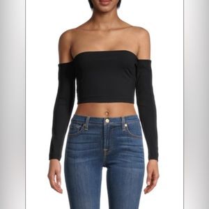 Susana Monaco's long sleeve cropped tube top NWT